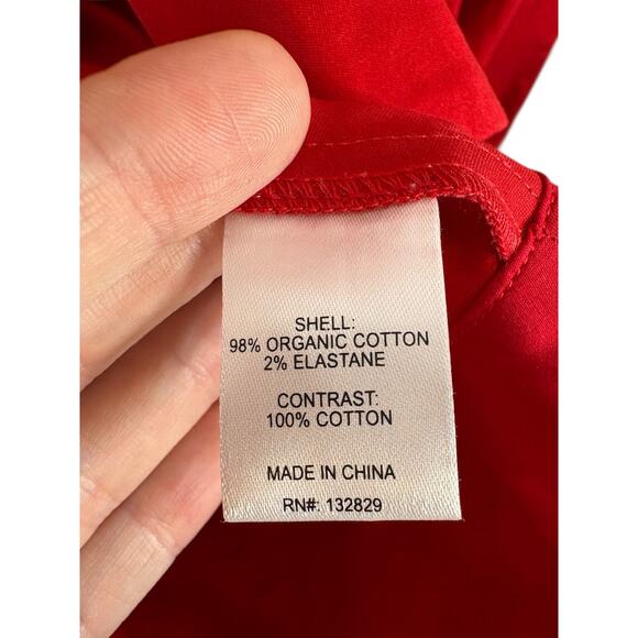 Helsa Stretch Cotton Sateen Midi Dress Formal Party Cocktail Evening Holidays M - Picture 8 of 11